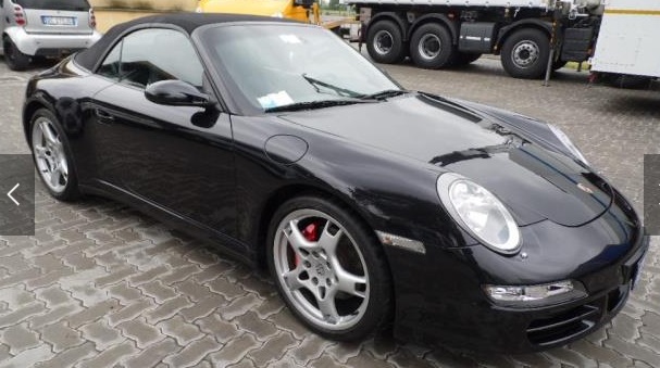 Left hand drive PORSCHE 911 997 CARRERA 4S CABRIOLET